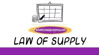 Law of Supply | Makemyassignments.com