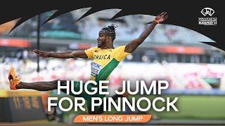 's Pinnock flies out to huge world lead | World Athletics Championships Budapest 23