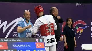 110 R64 Men  68kg TUR KAVURAT F C  SMR CECCARONI M