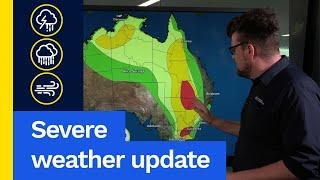 Severe Weather Update 3 December 2024: Severe thunderstorms to impact eastern inland Aus