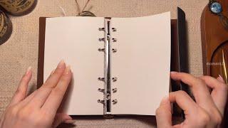 6공 다이어리에 빈틈없이 꽉 차게 빈티지 다이어리 꾸미기 #papertherapy #scrapbooking 다꾸 ASMR