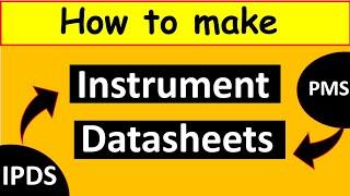 MOST asked Interview Question : How to prepare Instrument DATASHEET