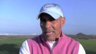 Coach Herman Edwards is lovin' life playing in the AT&T.  Golf at Pebble Beach.