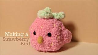 Making a Strawberry-Themed Bird out of Fuzzy Socks | Viewer Suggested Plushies