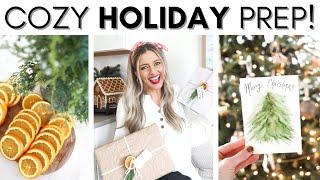 COZY CHRISTMAS PREP || LAST MINUTE GIFT DIY || PRESENT WRAPPING IDEAS || FAVORITE HOLIDAY TREAT