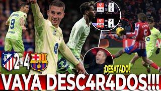 BARCA REMONT4 EPIC4MENTE 4-2 vs Atl.de MADRID | EL TIBURON ATACA | LEWA INICIA y LAMINE INCREIBLE