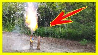 Amazing Chain Reaction With Matches in a Bottle