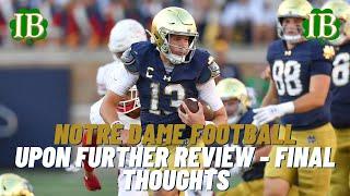 Notre Dame vs Miami (Ohio) - Final Thoughts