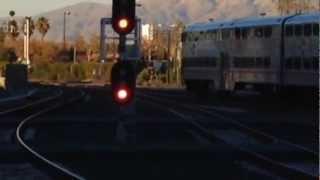 Caltrain 908 is leaving Sanjose station in CA