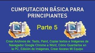 Curso Basico de Computacion Principiantes Windows 10 Parte 5