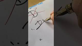 How Do I Choose the Right Font for a 'D' Signature? #papular #trending #satisfying #zamanwritings