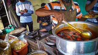 It's Breakfast Time in Nagpur-Spicy Tari Poha Rs15-Full Tari Poha Preparation-Best Street food