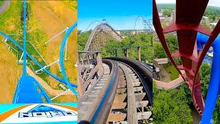 6 Awesome Roller Coasters at Kings Island, OH! Front Seat Roller Coaster POV