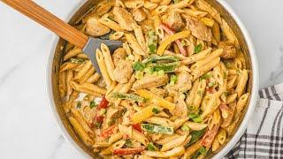 Chicken Jerk Pasta (Chicken Rasta Pasta)