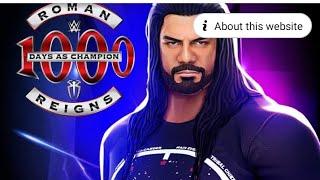 completing 1000 days of tribal Titan Roman Reigns campaign mode