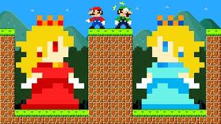 Mario and Luigi's Giant FIRE and ICE Peach Maze mayhem | Game Animation