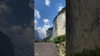 Is This Even Real? Woke Up to a Waterfall Paradise   | Feels Like a Dream | #Switzerland #shorts