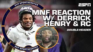 MONDAY NIGHT FOOTBALL FULL REACTION  Derrick Henry calls Lamar Jackson the G.O.A.T ️ | SC with SVP