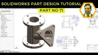 SolidWorks Part Design Tutorial: Exercise 71 - Crafting Precision with Angled Reference Planes!