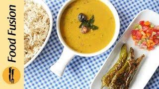 Daal with Zeera Chawal and Talli hui Mirchein recipe by Food Fusion