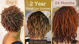 2 Years Visual Loc Journey | Locs on Fine Hair | Two Strand Twist Loc Journey