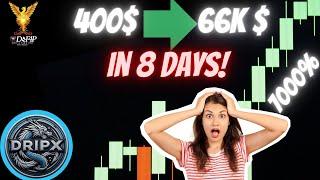 Drip Network Dripx how to turn 400$ into 66k in 8 days