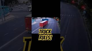 Truckers Don’t Wait – U-Turn on Red!  #truckdriver #automobile #lkw #camion #bigrig #hgv #semi