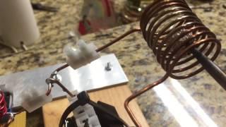 Melting Aluminum with Home Made Induction Heater