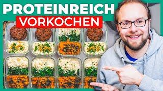 Unter 1 Stunde: veganes HIGH PROTEIN Meal Prep