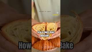 How to Roll & Bake CROISSANT  | #croissant #tutorial #shorts #bake #french #pastrychef #viral