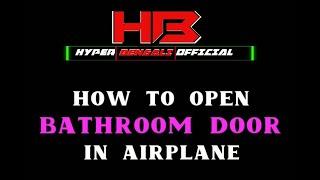 Airplane ka bathroom door kaise khulta hai |How to open bathroom door at airplane