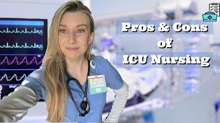 Pros and Cons of ICU Nursing #nurselife #icunurse #newgradnurse