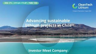 CLEANTECH LITHIUM PLC - ASX process and wider company developments