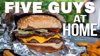 The Best FIVE GUYS Burger at Home | SAM THE COOKING GUY 4K