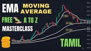 MOVING AVERAGE EXPONENTIAL A TO Z FREE MASTER CLASS IN தமிழ் #movingaverage #sharemarket #intraday .