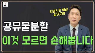 공유물분할청구소송 손해없이 분할하는 방법!