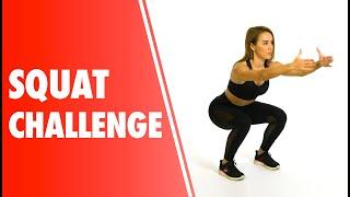 Squat Challenge - Yuvarlak Kalça ve İnce Bacaklara Sahip Olun !