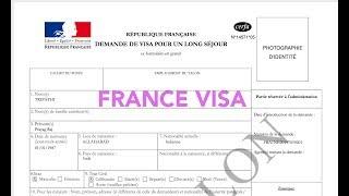 How to fill France Visa application?