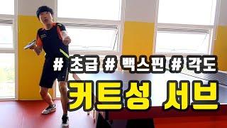 [탁구 서브 공통-2편] 커트성 서브 단계별 연습 방법 [Common Service Part-2] How to practice cut-by-step