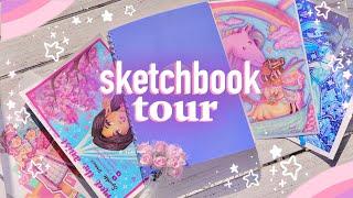 sketchbook tour 2024  inspiration & fighting art block