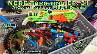 KBFoamStrike's NERF THRIFTING Vlog EP. 31: A Cart Full of MEGA Deals at the Goodwill!!