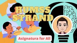 HUMSS STRAND|With Subjects|Asignatura for all