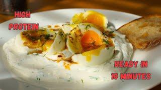 high protein breakfast in 10 minutes or less | turkish eggs