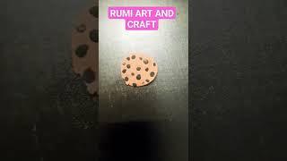 How to make a clay cookie | Clay art |  Art | #clayart #art #RUMI ART AND CRAFT