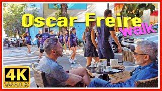 【4K】WALK OSCAR FREIRE SAO PAULO 4k video BRAZIL documentary