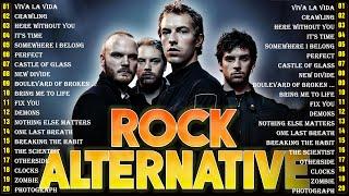 Best Alternative Rock Songs  Linkin Park, Coldplay, Hinder, Metallica, Evanescence, Creed