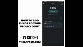 How to add funds to your veo account