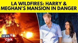 Prince Harry And Meghan Facing Evacuation From Their Mansion Amid LA Wildfire? | N18G | News18