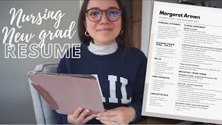 New Grad Nursing Resume | My Top 5 Tips