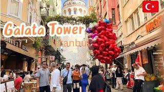 Exploring Around Galata Tower Istanbul | Turkey | Walking Tour | Travel | Parivish World | 4K HDR